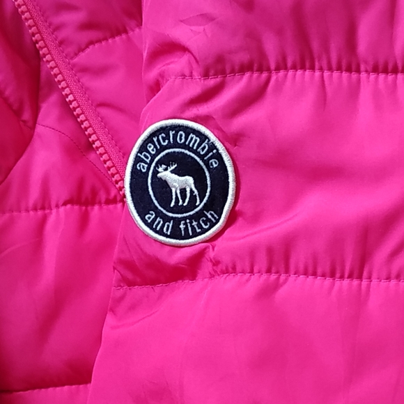 New Abercrombie & Fitch : Hot pink puffer jacket - Picture 11 of 13